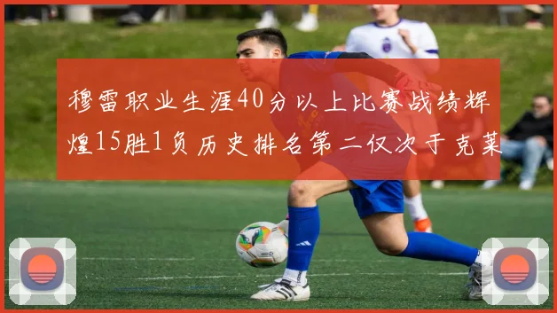 穆雷职业生涯40分以上比赛战绩辉煌15胜1负历史排名第二仅次于克莱的完美19胜0负